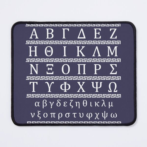 Item preview, Greek Alphabet designed and sold by MarkTees.