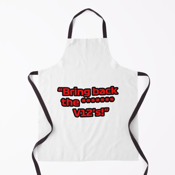 Item preview, "Bring back the ******* V12's" - Sebastian Vettel quote designed and sold by IrishBeast.