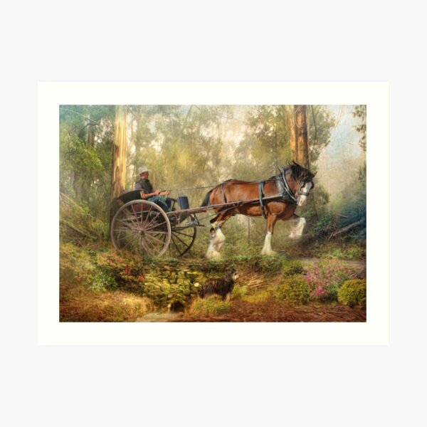 Steppin' Out .... Country Style Art Print