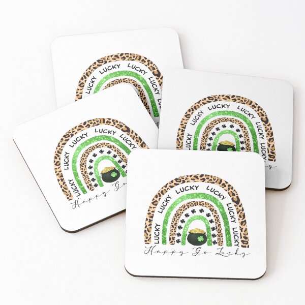 Item preview, Saint Patrick's Peace Love lucky rainbow pot designed and sold by Letters-Art.