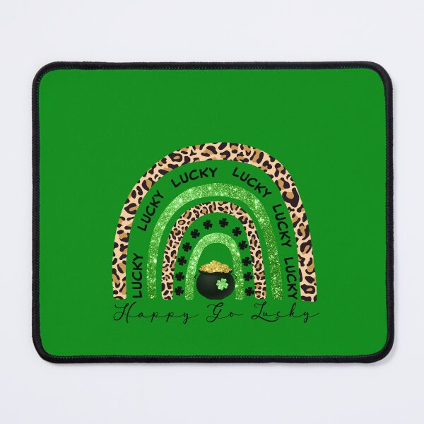 Item preview, Saint Patrick's Peace Love lucky rainbow pot designed and sold by Letters-Art.