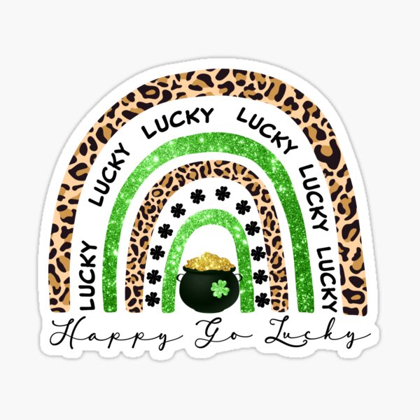 Lucky Leopard Heart Stickers for Sale