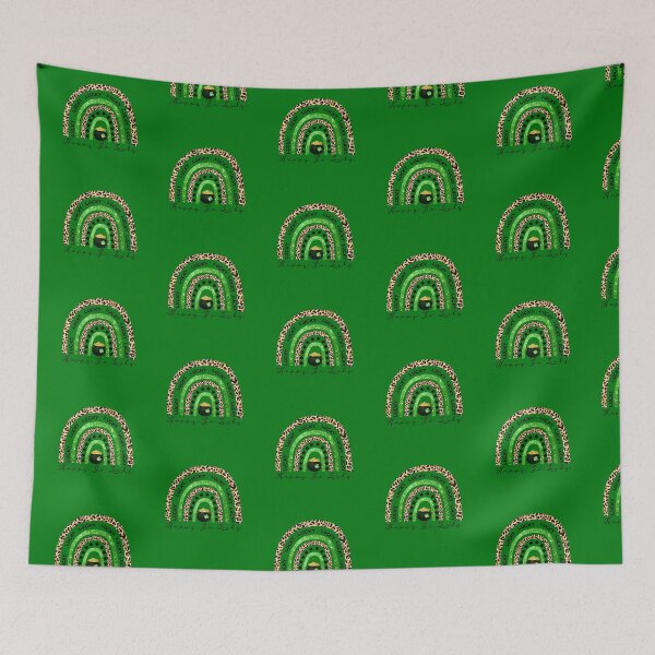 Item preview, Saint Patrick's Peace Love lucky rainbow pot designed and sold by Letters-Art.
