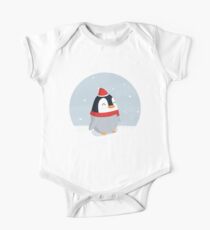 Christmas Penguin One Piece - Short Sleeve