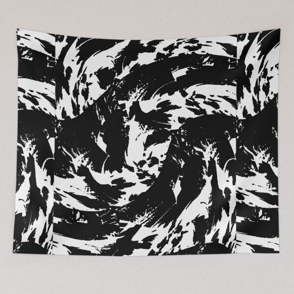 Item preview, Black and White Paint Splatter Graffiti designed and sold by BigTexFunkadelic.