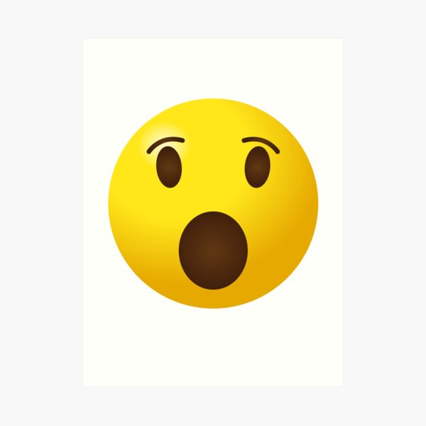 Worried Face Emoji. Hushed Feeling Comic Graphic by microvectorone ·  Creative Fabrica