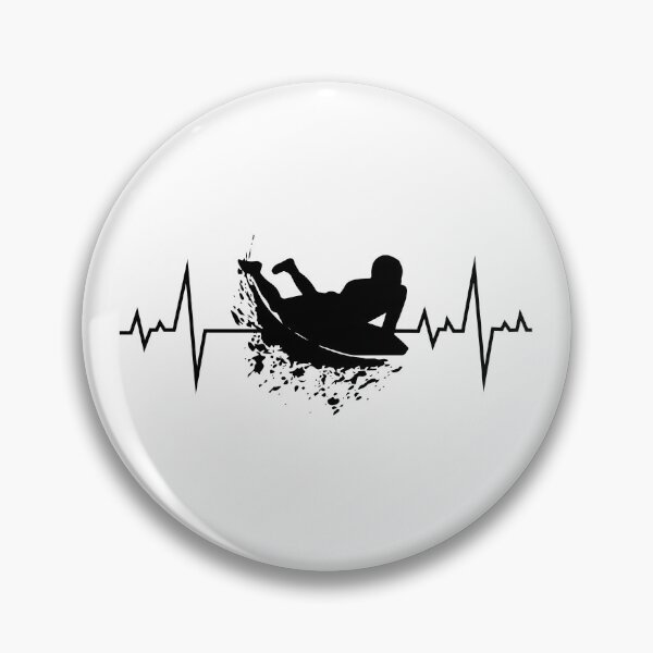 Item preview, Bodyboarding Bodyboarder Surfing Sea Heartbeat designed and sold by TastefulTees.