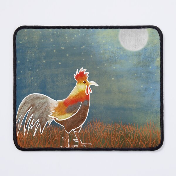 Item preview, Rooster In the Moonlight designed and sold by Kelly Lees.
