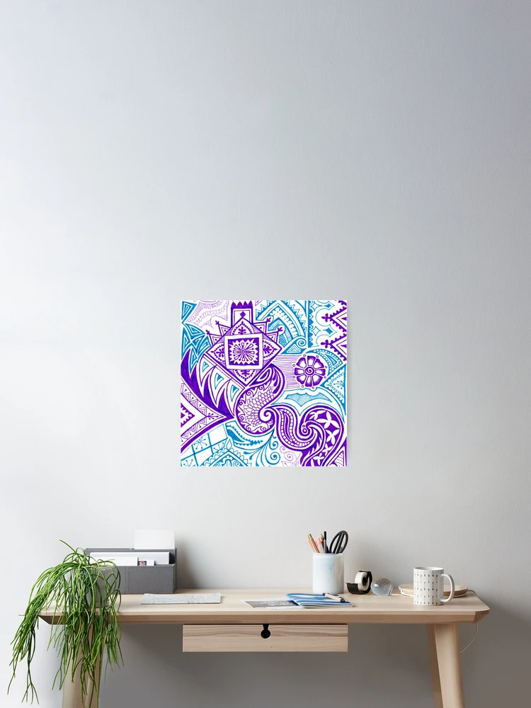 Thumbnail 2 of 3, Poster, Colorful Pattern Exclusive Collection designed and sold by Sam-DesignMart.