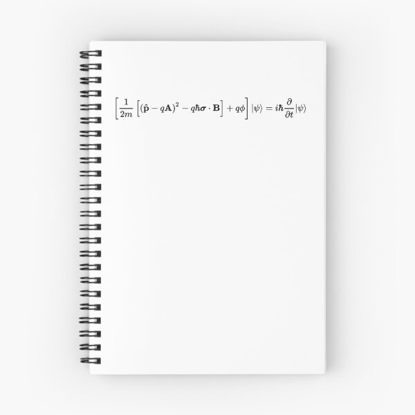 Item preview, pauli equation for spin half particles in a magnetic field designed and sold by NoetherSym.