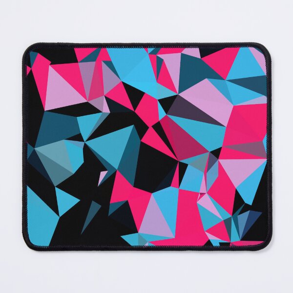 Item preview, Pink Blue and Black Geo Print designed and sold by BigTexFunkadelic.