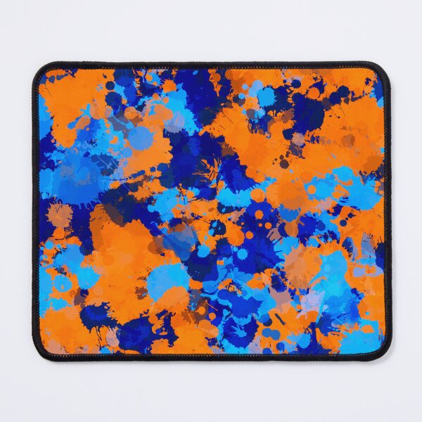 Item preview, Blue and Orange Paint Splatter designed and sold by BigTexFunkadelic.