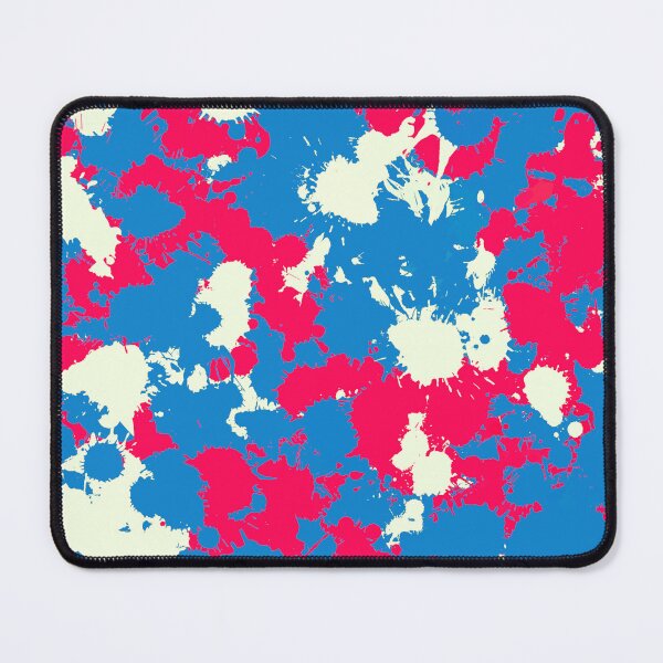 Item preview, Retro Wash Blue, Cream and Red Paint Splatter designed and sold by BigTexFunkadelic.