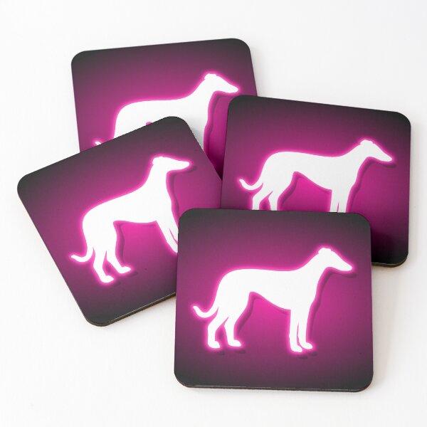 Item preview, Neon Pink Greyhound Silhouette designed and sold by SpitfireLew.