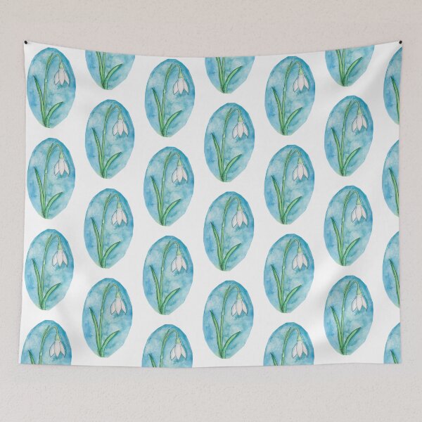 Item preview, Snowdrops - Watercolour Illustration designed and sold by Elena Brake.