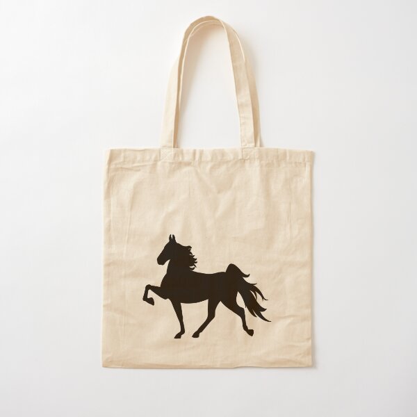 Aperçu de l'œuvre Silhouette noire de cheval de selle américain à 5 allures créée et vendue par theaadesigns.