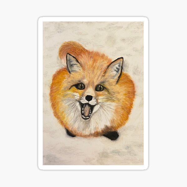 Happy Fox Sticker