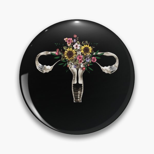 Item preview, Uterus with flowers, Feminist, femminism, uteruses, girl, women, watercolor style designed and sold by Collagedream.