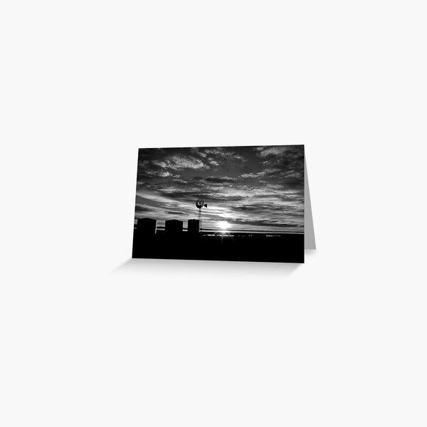 Item preview, Windmill Sunrise - Black & White designed and sold by Neil.
