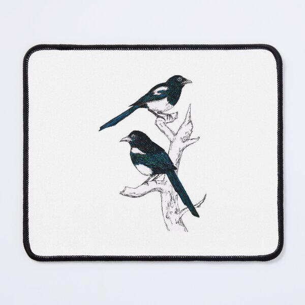 Item preview, Two Magpies on a Branch designed and sold by Elena Brake.