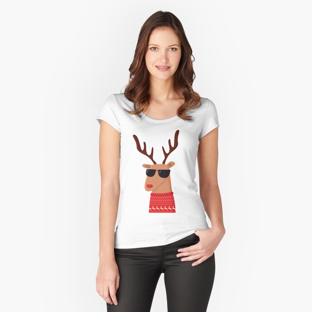 Item preview, Fitted Scoop T-Shirt designed and sold by cartoonbeing.