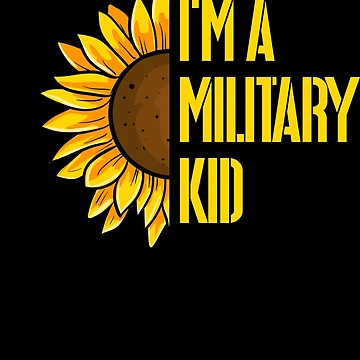 Imagen de la obra I'm A Military Kid Sunflower Military Child Month Purple Up Gear de DynamicDesign