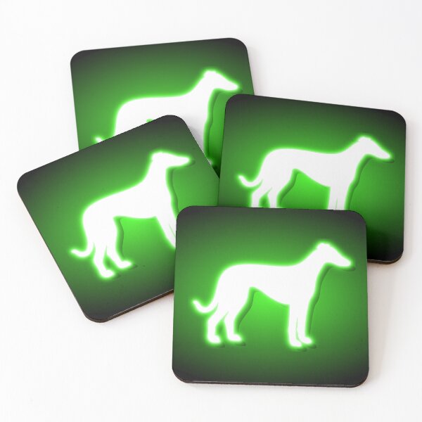 Item preview, Neon Green Greyhound Silhouette designed and sold by SpitfireLew.