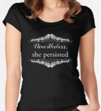 She Persisted (ACLU benefit) Women's Fitted Scoop T-Shirt