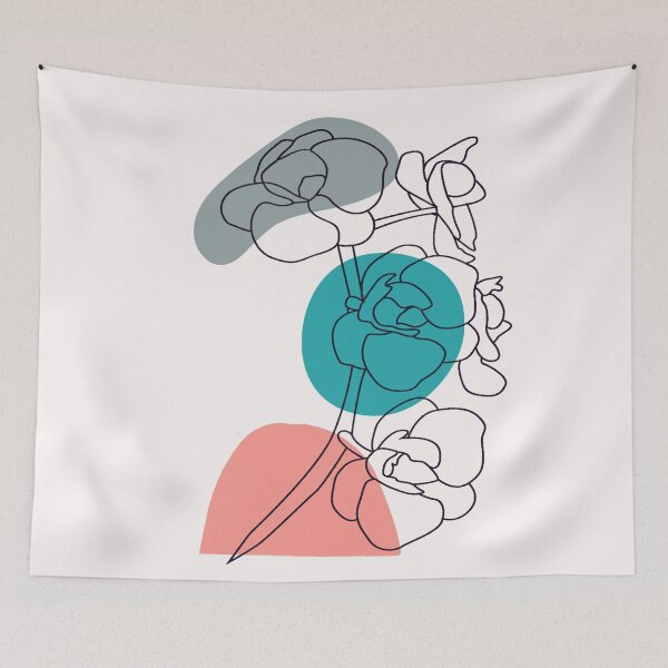 Item preview, Abstract One Line Plumeria Flower designed and sold by virillanissa.