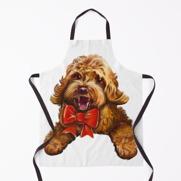 Item preview, Lindo cachorro Cavapoo Cavoodle con lazo rojo - caniche cavalier king charles spaniel, amor de cachorros designed and sold by Artonmytee.