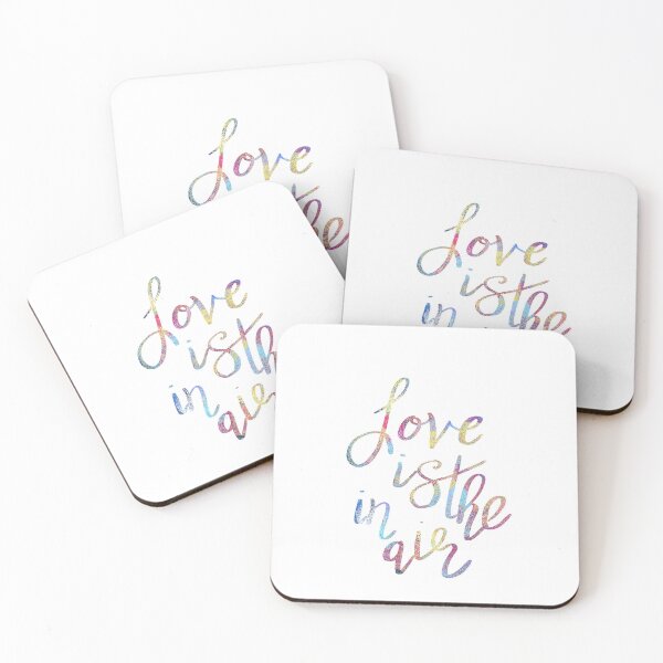 Item preview, Love is in the air motivational Quote designed and sold by ManifestoDesign.