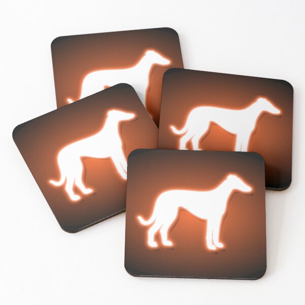 Item preview, Neon Orange Greyhound Silhouette designed and sold by SpitfireLew.