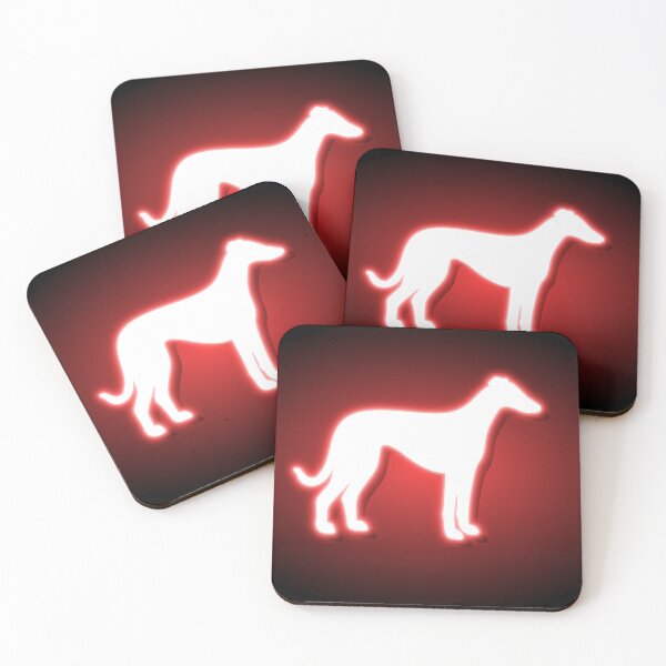 Item preview, Neon Red Greyhound Silhouette designed and sold by SpitfireLew.