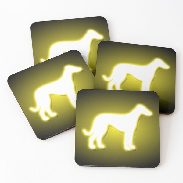 Item preview, Neon Yellow Greyhound Silhouette designed and sold by SpitfireLew.