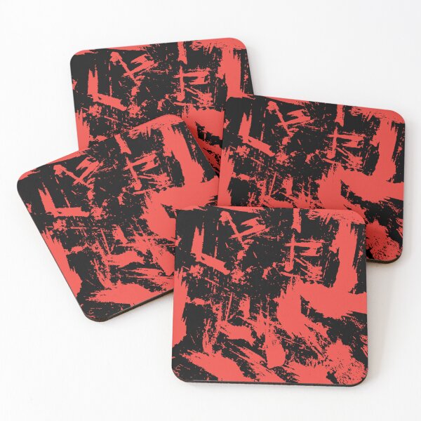 Item preview, black and red splash scribbles  designed and sold by THE OTAKU SHOP.