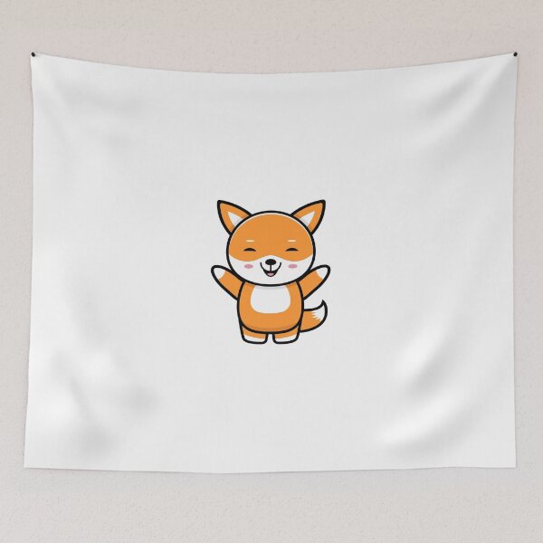 Item preview, Funny Cute Animal jump fox designed and sold by mustafamr.