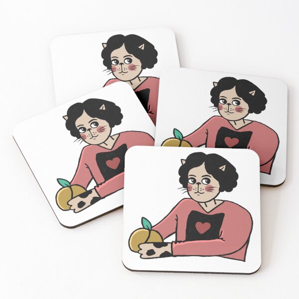 Item preview, Girl with peaches cat version designed and sold by SolArt88.