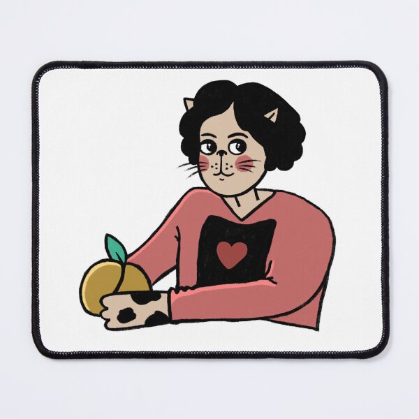 Item preview, Girl with peaches cat version designed and sold by SolArt88.