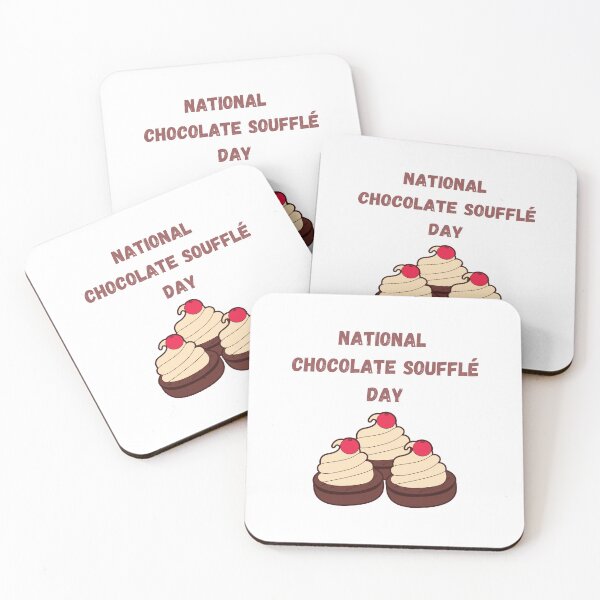 Aperçu de l'œuvre Journée nationale du soufflé au chocolat | Journée du soufflé au chocolat créée et vendue par CelebratoryWear.
