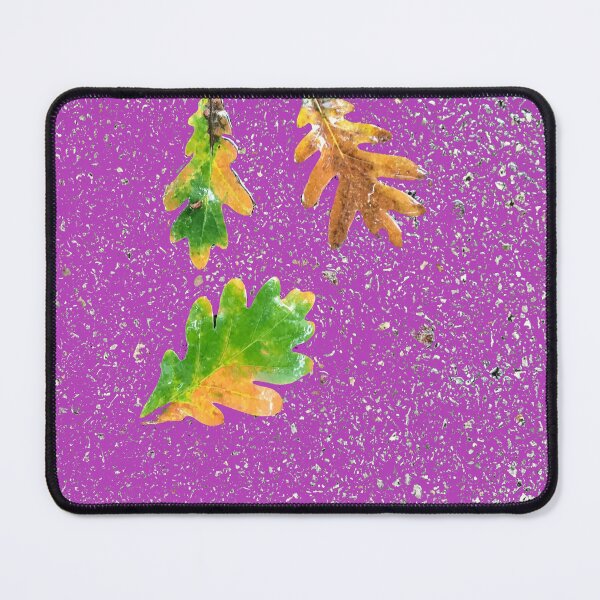 Item preview, Rainy Leaves on Light Purple Terrazzo Background designed and sold by djrunnels.