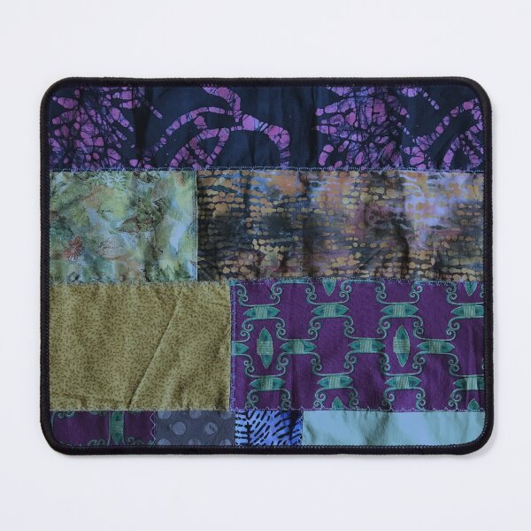 Item preview, Dark blue textiles, mixed media, fiber artist designed and sold by djrunnels.
