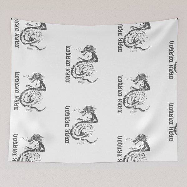 Item preview, Dragon Vintage Asian Dark Dragon Art Essential Dragon designed and sold by Zuuag.