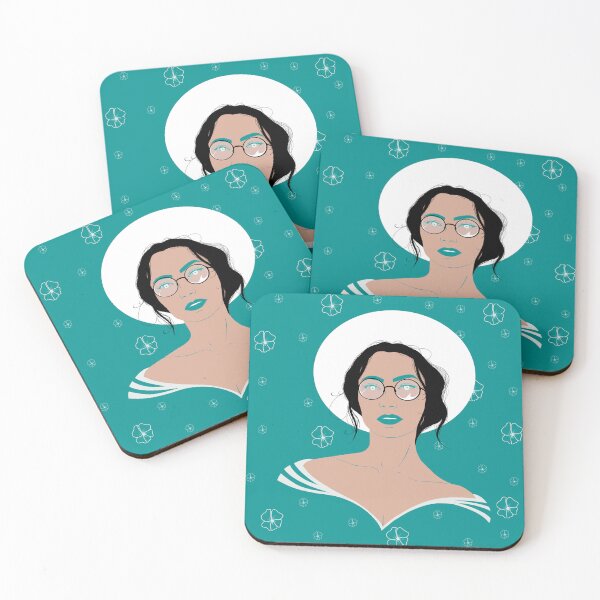 Item preview, Flora, portrait of a woman with a hat designed and sold by Brandon Blot.
