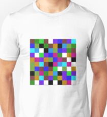 Random Colored Squares Unisex T-Shirt