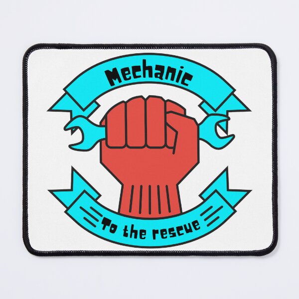 Artikelvorschau, Mechaniker zur Rettungsschlüsselfaust entworfen und verkauft von RichTeeDesigns.