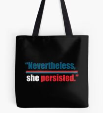 Bolsa de tela Sin embargo, ella insistió.