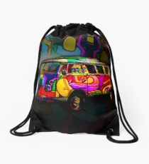 Hippie van Drawstring Bag