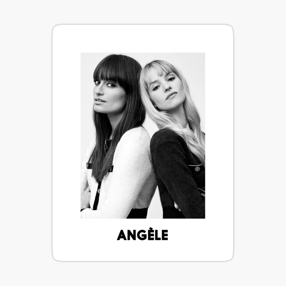 Angele Van Laeken Black And White Portrait Feat Clara Luciani Poster For Sale By Carlyxe Redbubble