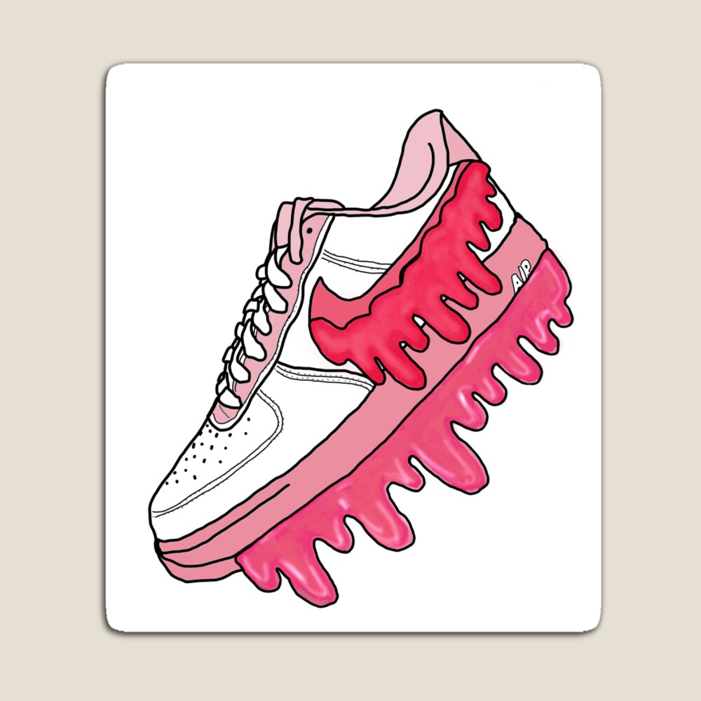 Nike Air Force 1 s Drippy Paint Magnet for Sale by allyaubry23 Redbubble