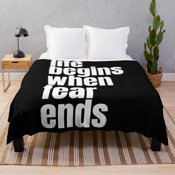 Item preview, Life Begins when Fear Ends designed and sold by OutLoudDesigns.